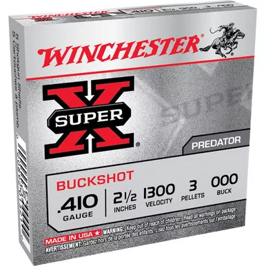 410-gauge-2-1-2-1300fps-super-x-buckshot-000-box-5 .410 Gauge 2 1/2" 1300FPS Super X Buckshot 000, Box of 5